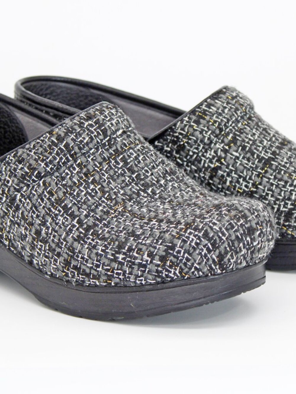 Dansko Women's Gray/Black Vegan Pro Chenille Clog - Picture 5 of 10